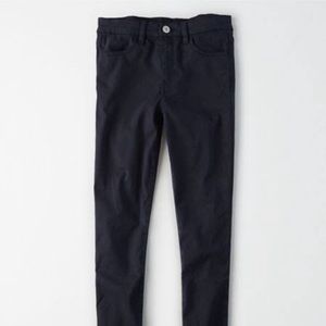 American Eagle High Rise Navy Jeggings
